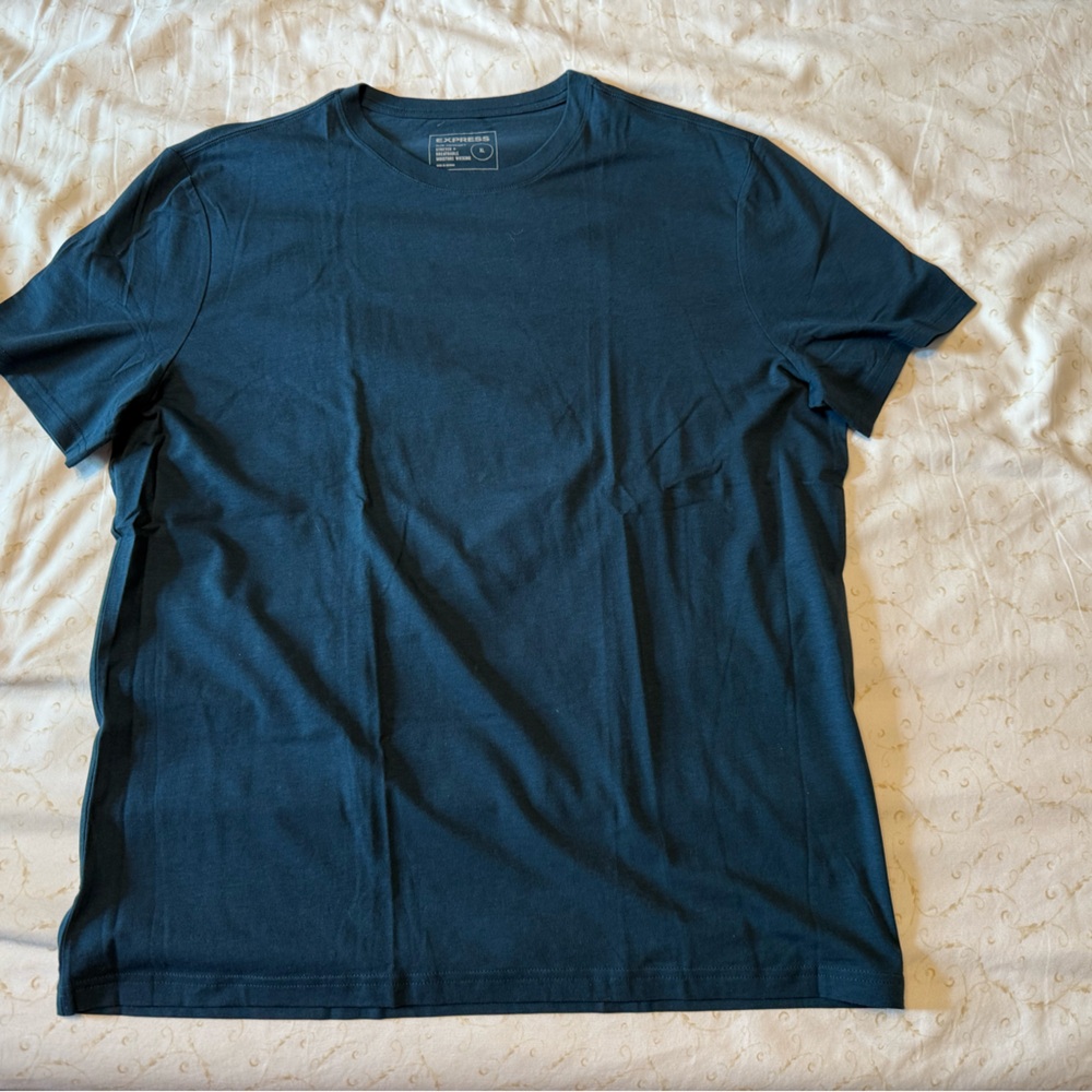 Express Deep Blue Short Sleeve Tee
